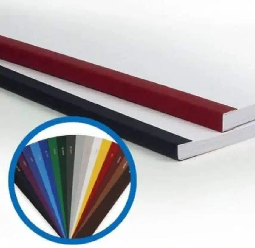 Reliure thermique pour dossiers imprimés (dos couleur) – Copy Shop Erasme, Anderlecht